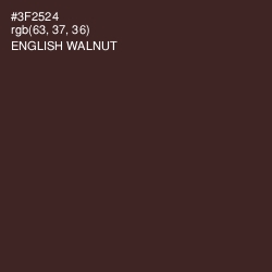 #3F2524 - English Walnut Color Image